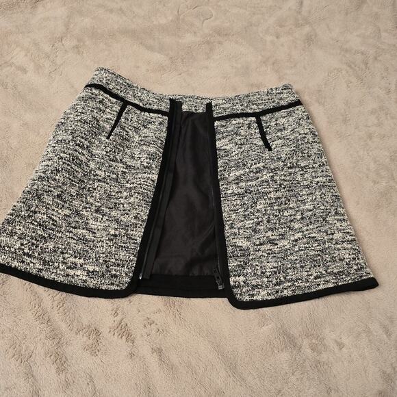 RAG & BONE NEW YORK MINI SKIRT Gray Black Tweed Pockets Zip #7099-109 Size 6 - Picture 14 of 14